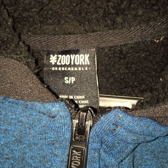 Zoo York zipper fleece hoodie jacket sweatshirt S - Picture 3 of 4